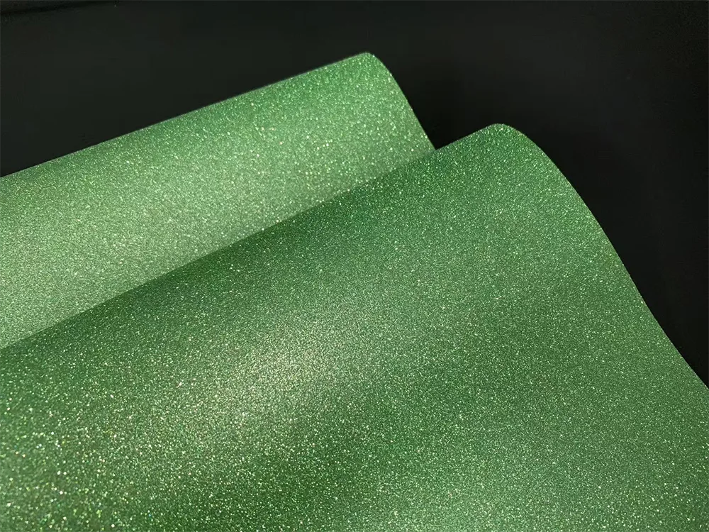 Green Glitter Film